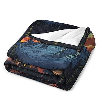 Amazon.com: TOWINSFB Bonfire Camping Throw Blanket, Fuzzy